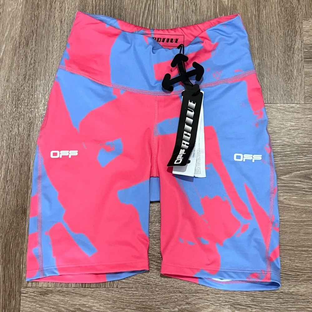 Off-White Printed Compression Cycling Shorts